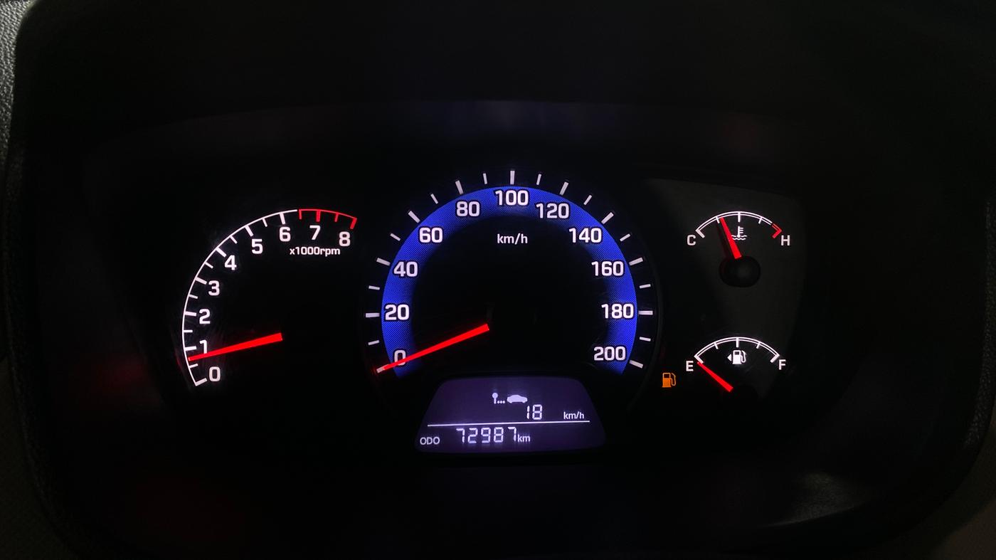 2014 Hyundai Xcent S (O) 1.2, Petrol, Manual, 72,971 km, Odometer Image