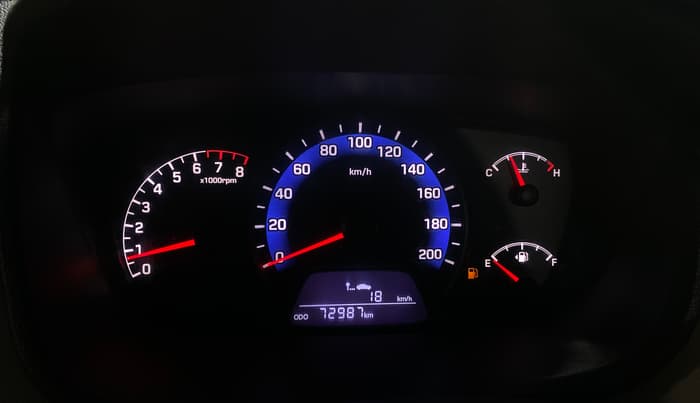 2014 Hyundai Xcent S (O) 1.2, Petrol, Manual, 72,971 km, Odometer Image