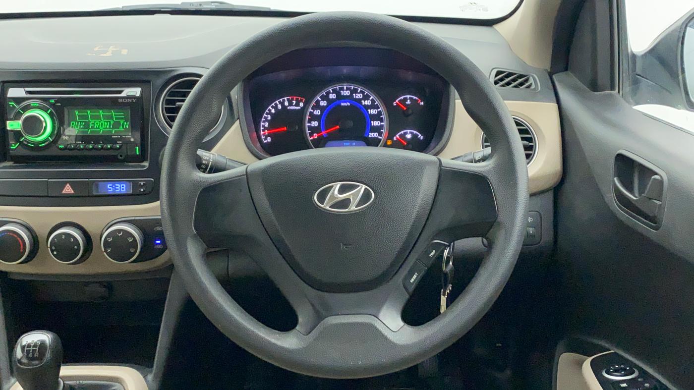 2015 Hyundai Grand i10 MAGNA 1.2 KAPPA VTVT, Petrol, Manual, 66,617 km, Steering Wheel Close Up
