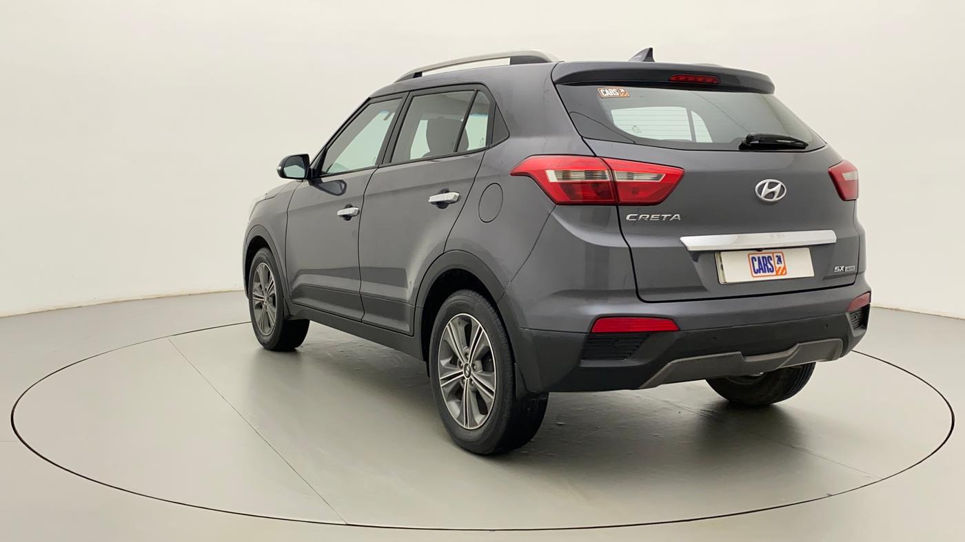 2016 Hyundai Creta SX PLUS AT 1.6 PETROL, Petrol, Automatic, 50,635 km, Left Back Diagonal