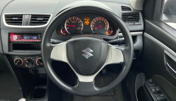 2013 Maruti Swift VXI, Petrol, Manual, 50,824 km, Steering Wheel Close Up