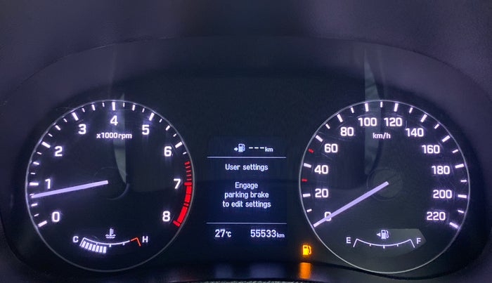 2019 Hyundai Creta SX (O) EXECUTIVE 1.6 PETROL, Petrol, Manual, 55,533 km, Odometer Image