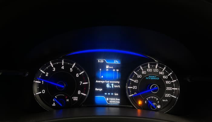 2021 Maruti Ciaz ALPHA 1.5 SHVS PETROL, Petrol, Manual, 45,923 km, Odometer Image
