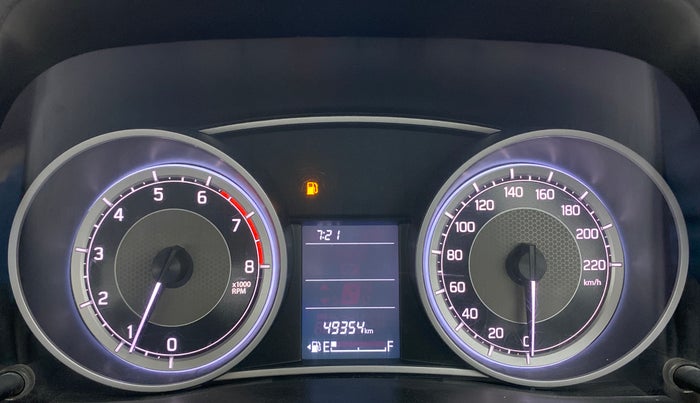 2021 Maruti Dzire VXI, Petrol, Manual, 49,443 km, Odometer Image