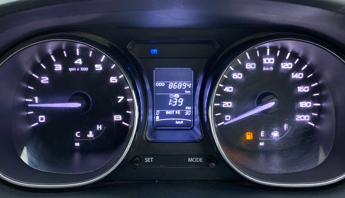 2018 Tata TIGOR XZ 1.2 REVOTRON, Petrol, Manual, 87,012 km, Odometer Image