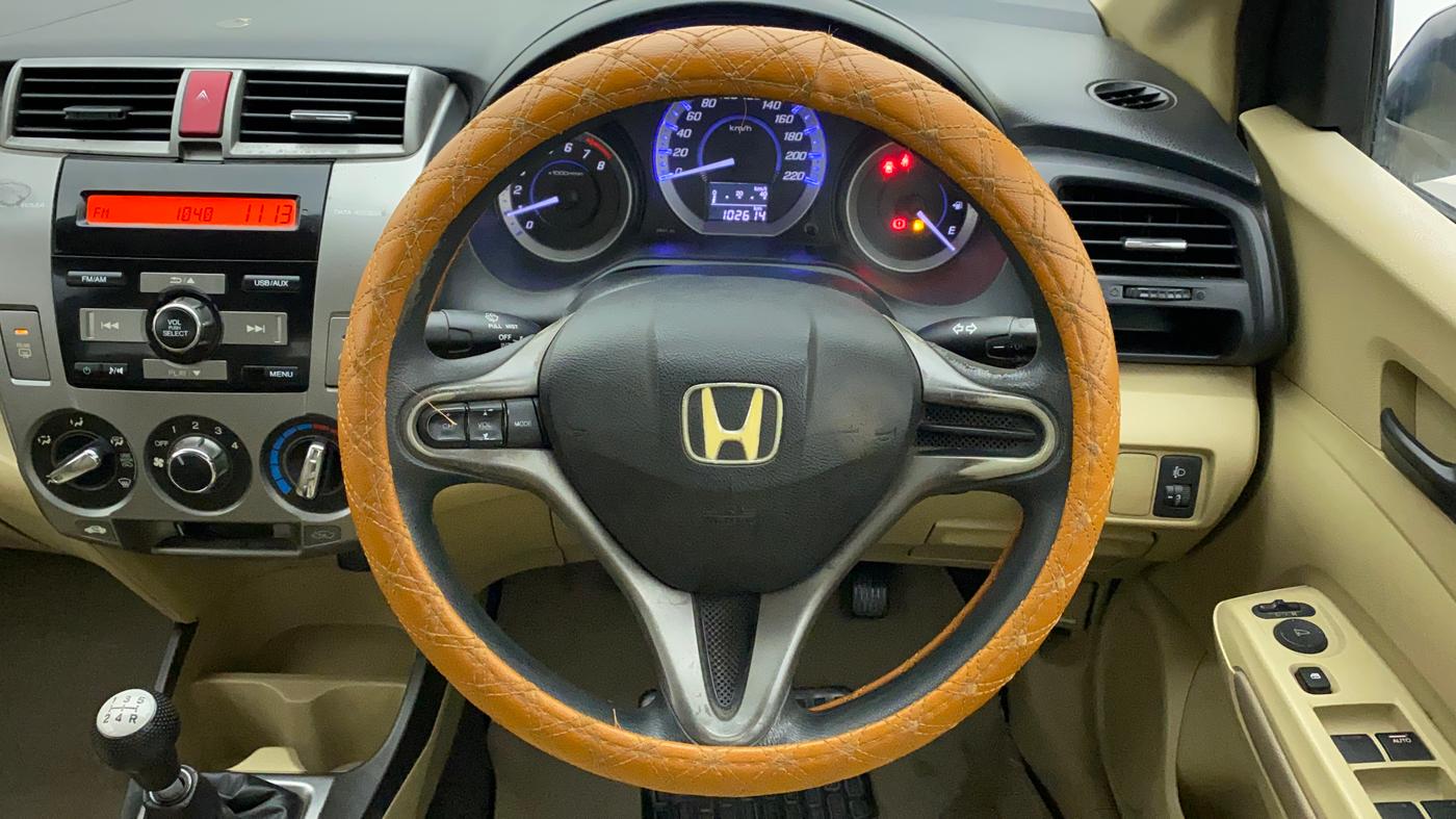 2012 Honda City 1.5L I-VTEC S MT, Petrol, Manual, 1,02,854 km, Steering Wheel Close Up