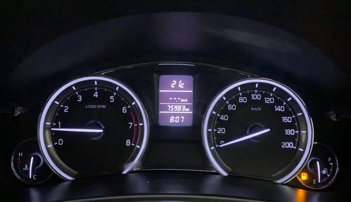 2015 Maruti Ciaz VXI+, Petrol, Manual, 76,278 km, Odometer Image