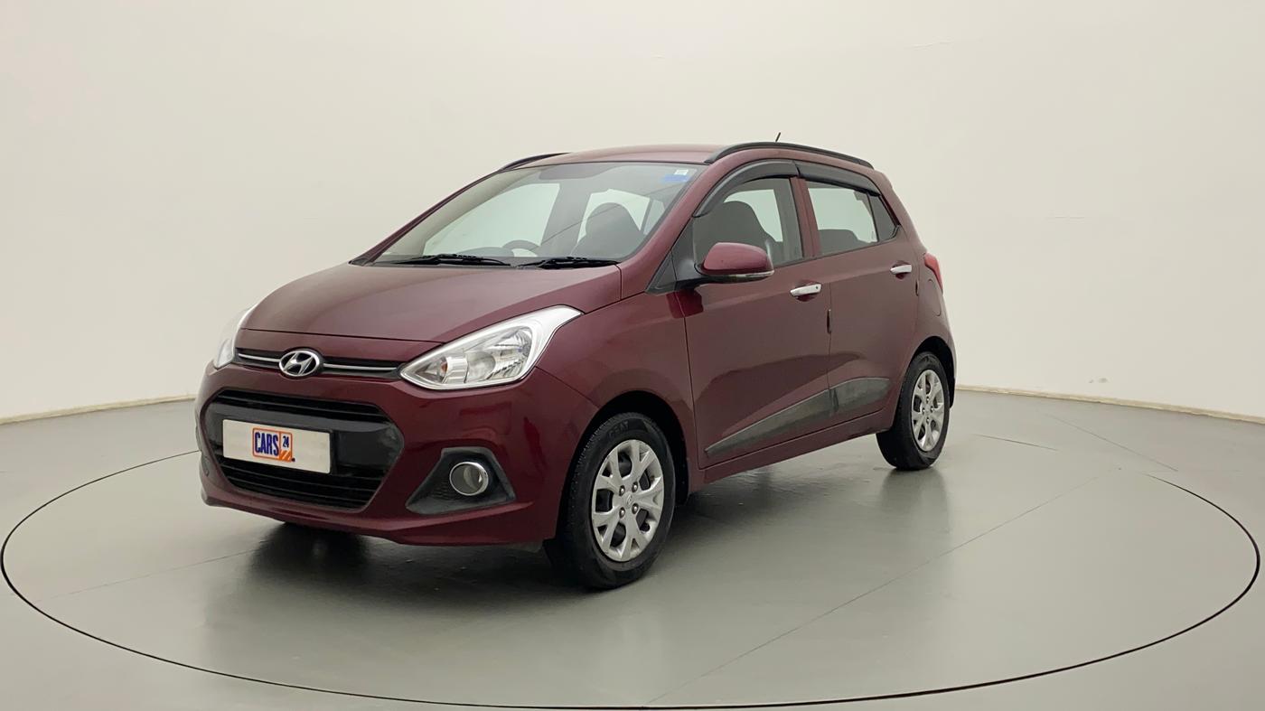 2013 Hyundai Grand i10 SPORTZ 1.2 KAPPA VTVT, Petrol, Manual, 50,558 km, Left Front Diagonal