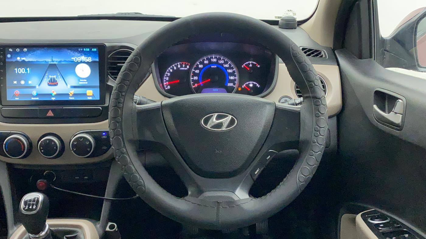 2013 Hyundai Grand i10 SPORTZ 1.2 KAPPA VTVT, Petrol, Manual, 50,558 km, Steering Wheel Close Up