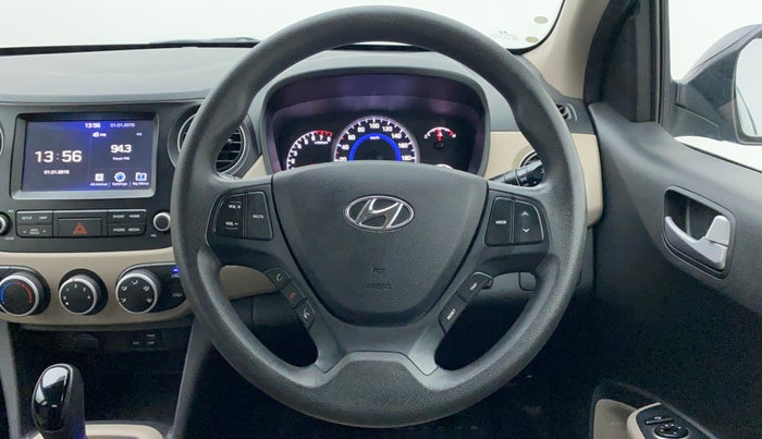 2017 Hyundai Grand i10 SPORTZ (O) AT 1.2 KAPPA VTVT, Petrol, Automatic, 41,385 km, Steering Wheel Close Up