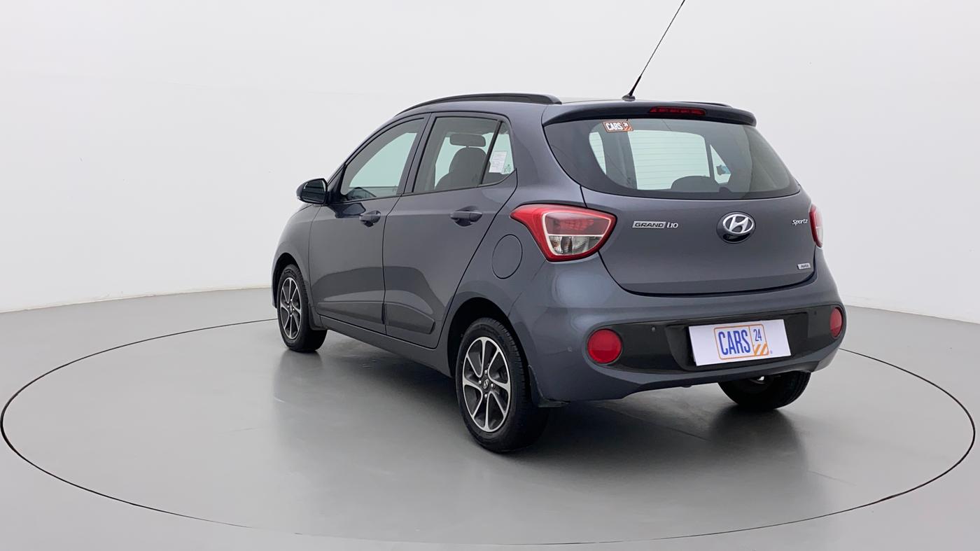 2017 Hyundai Grand i10 SPORTZ (O) AT 1.2 KAPPA VTVT, Petrol, Automatic, 41,385 km, Left Back Diagonal