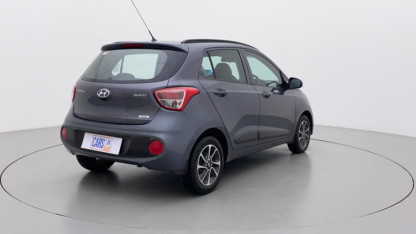 2017 Hyundai Grand i10 SPORTZ (O) AT 1.2 KAPPA VTVT, Petrol, Automatic, 41,385 km, Right Back Diagonal