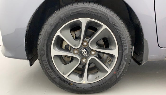 2017 Hyundai Grand i10 SPORTZ (O) AT 1.2 KAPPA VTVT, Petrol, Automatic, 41,385 km, Left Front Wheel
