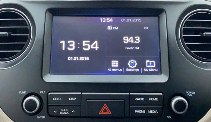 2017 Hyundai Grand i10 SPORTZ (O) AT 1.2 KAPPA VTVT, Petrol, Automatic, 41,385 km, Infotainment System