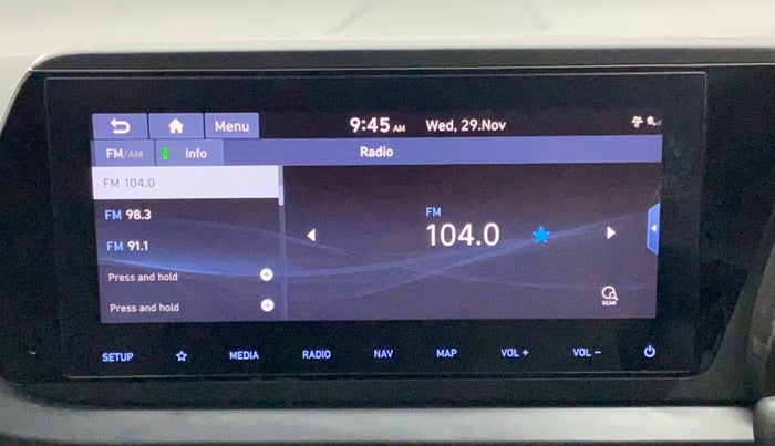 2021 Hyundai NEW I20 ASTA 1.2 AT, Petrol, Automatic, 11,069 km, Infotainment System