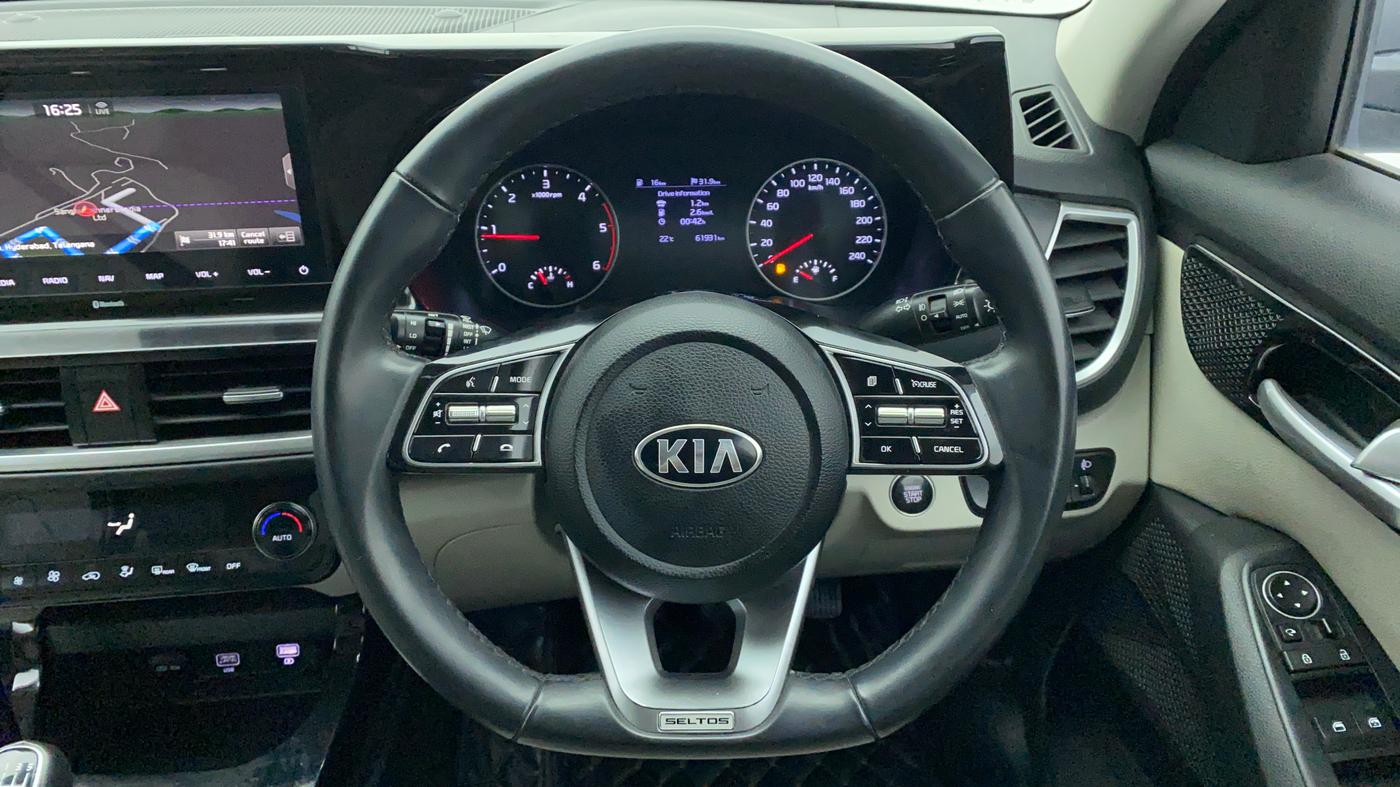 2019 KIA SELTOS HTX 1.5 DIESEL, Diesel, Manual, 62,084 km, Steering Wheel Close Up