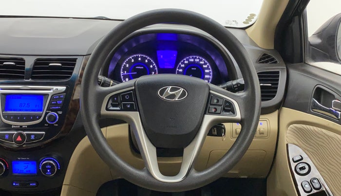 2013 Hyundai Verna FLUIDIC 1.6 SX VTVT, Petrol, Manual, 50,715 km, Steering Wheel Close Up