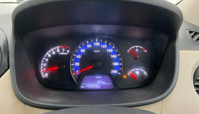 2014 Hyundai Xcent S (O) 1.2, Petrol, Manual, 1,40,022 km, Odometer Image