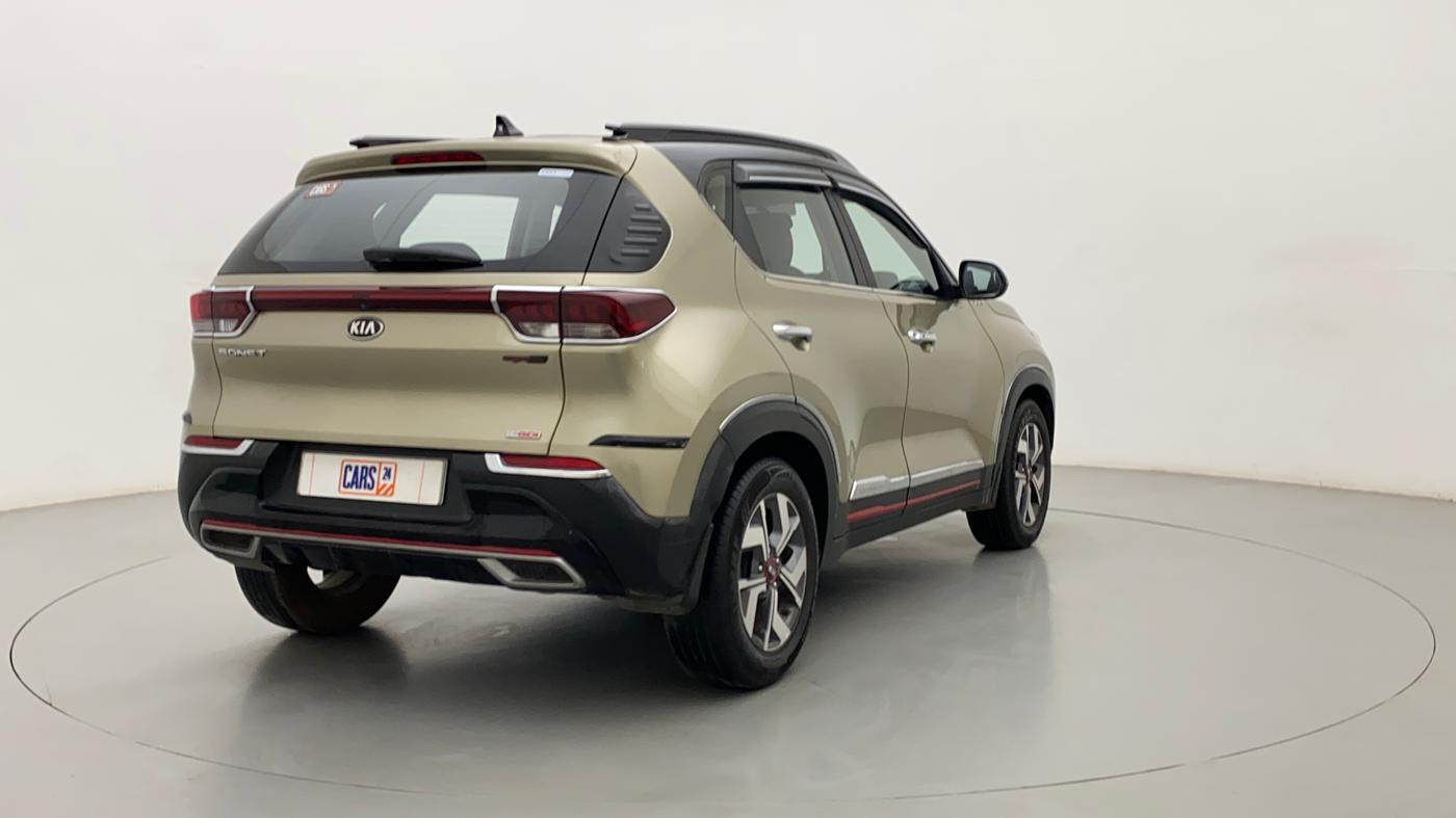 2021 KIA SONET GTX PLUS 1.0 DCT DUAL TONE, Petrol, Automatic, 33,120 km, Right Back Diagonal