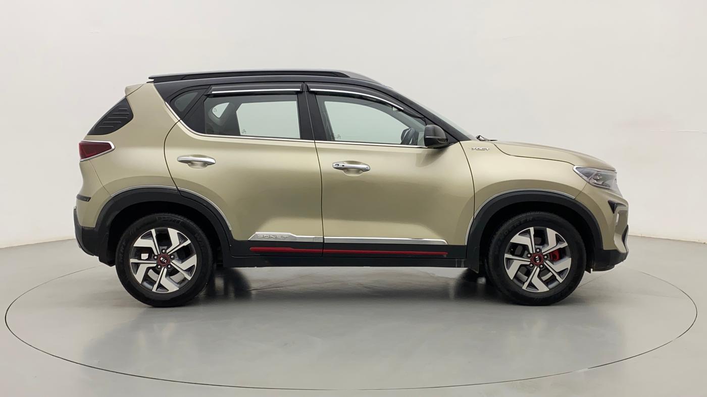 2021 KIA SONET GTX PLUS 1.0 DCT DUAL TONE, Petrol, Automatic, 33,120 km, Right Side View