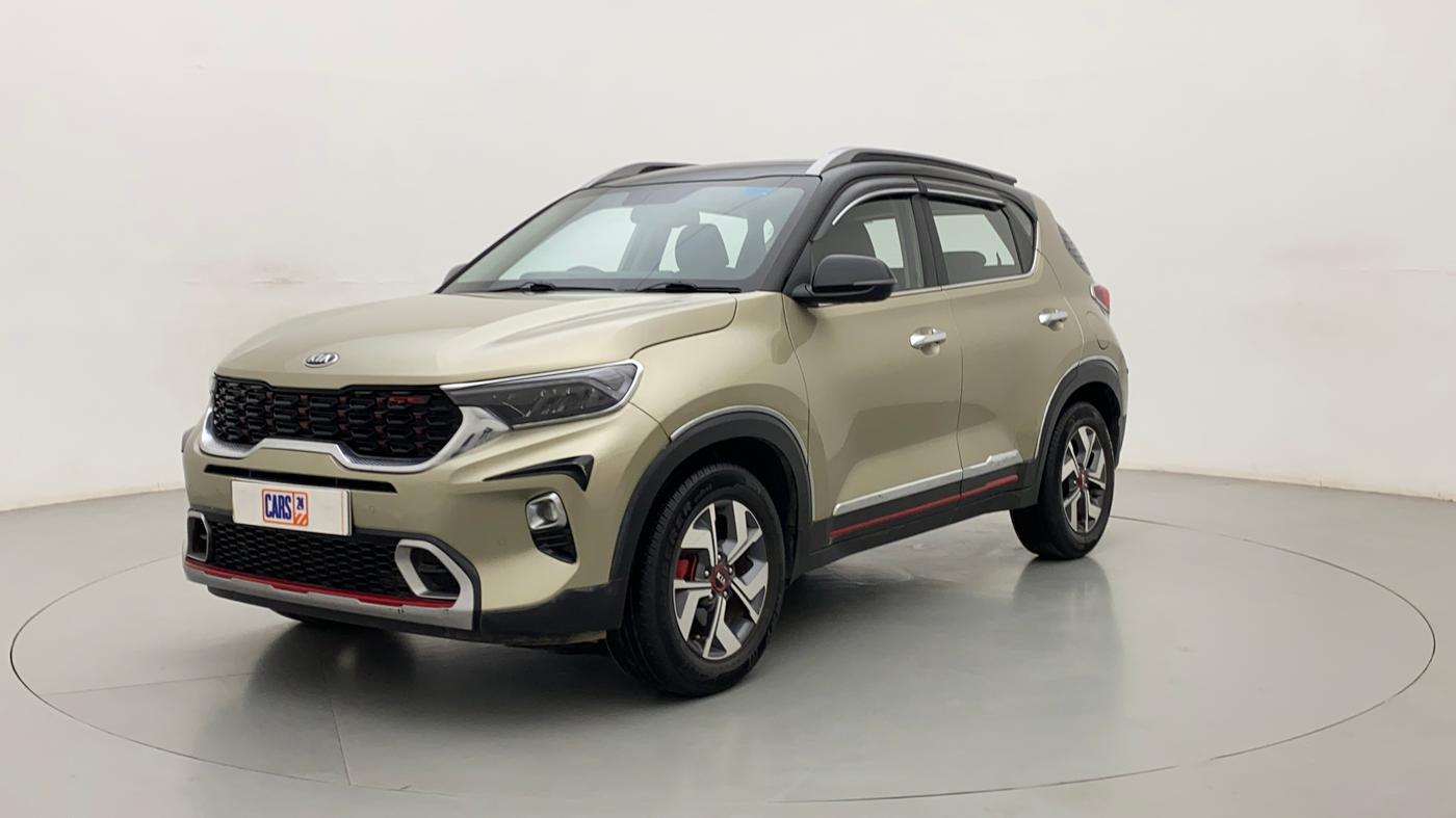 2021 KIA SONET GTX PLUS 1.0 DCT DUAL TONE, Petrol, Automatic, 33,120 km, Left Front Diagonal