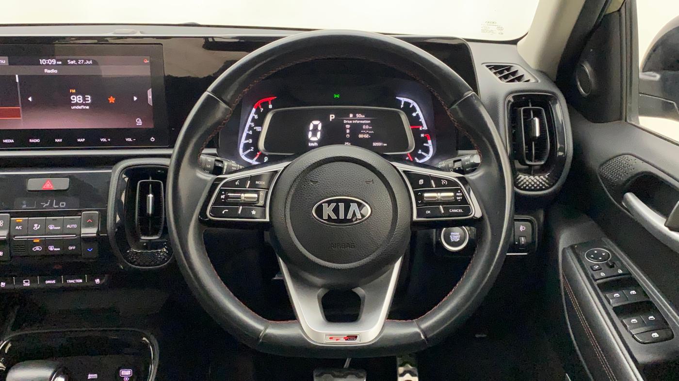 2021 KIA SONET GTX PLUS 1.0 DCT DUAL TONE, Petrol, Automatic, 33,120 km, Steering Wheel Close Up