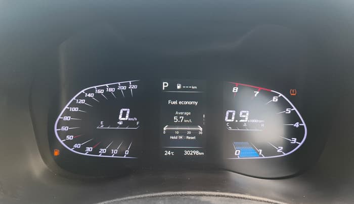 2021 Hyundai Verna SX (O) 1.0 TURBO DCT, Petrol, Automatic, 30,297 km, Odometer Image