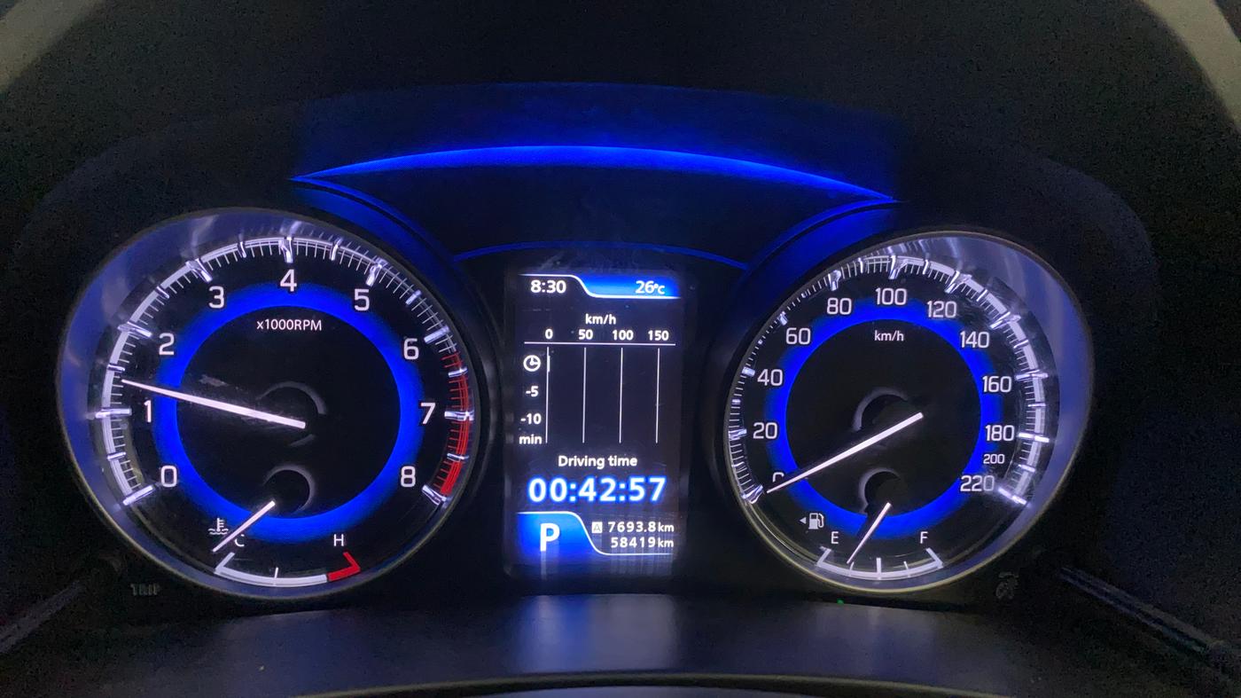 2021 Toyota Glanza G CVT, Petrol, Automatic, 58,419 km, Odometer Image