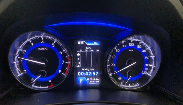 2021 Toyota Glanza G CVT, Petrol, Automatic, 58,419 km, Odometer Image