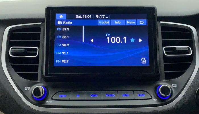 2021 Hyundai Verna SX 1.5 VTVT, Petrol, Manual, 8,217 km, Infotainment System