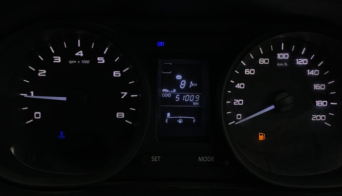 2017 Tata Tiago XT PETROL, Petrol, Manual, 51,005 km, Odometer Image
