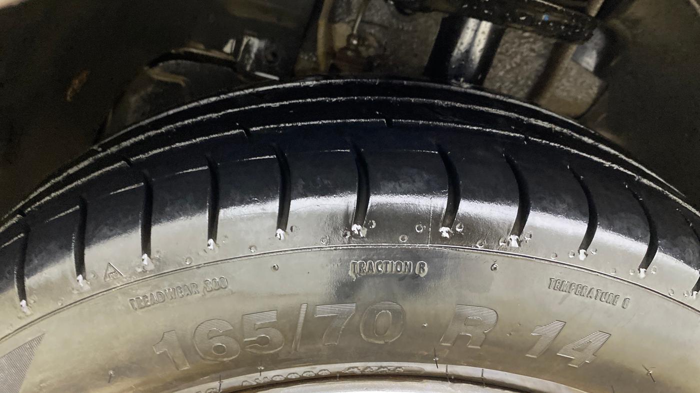 2017 Tata Tiago XT PETROL, Petrol, Manual, 87,134 km, Left Front Tyre Tread