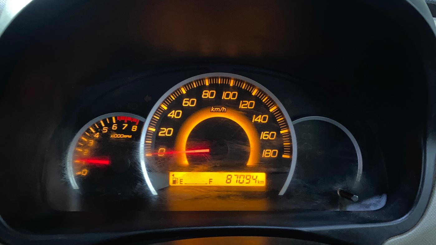 2016 Maruti Wagon R 1.0 VXI, Petrol, Manual, 87,083 km, Odometer Image