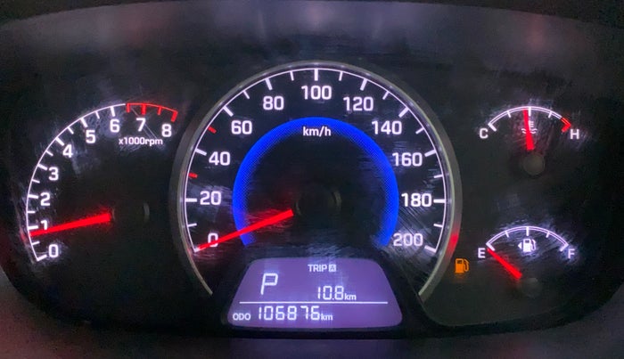 2014 Hyundai Grand i10 SPORTZ AT 1.2 KAPPA VTVT, Petrol, Automatic, 1,06,876 km, Odometer Image