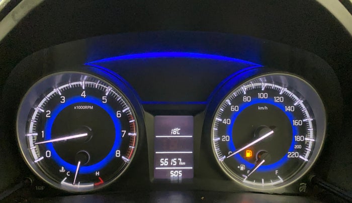 2017 Maruti Baleno DELTA PETROL 1.2, Petrol, Manual, 56,157 km, Odometer Image