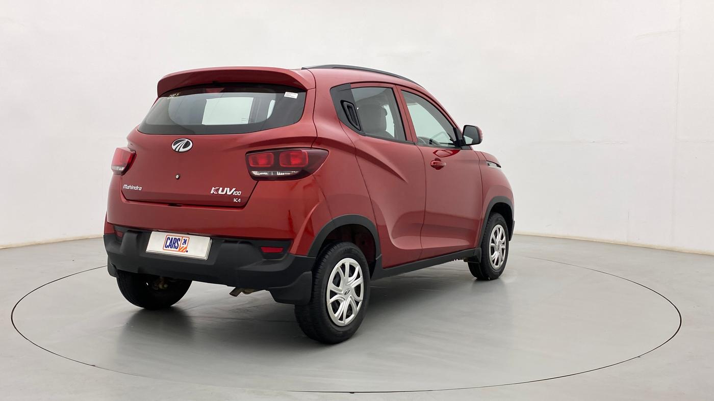 2017 Mahindra Kuv100 K4 5 STR, Petrol, Manual, 8,243 km, Right Back Diagonal