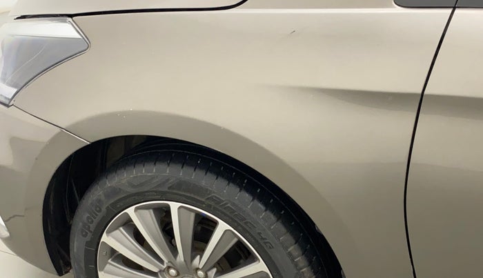 2020 Maruti Ciaz ALPHA 1.5 SHVS PETROL, Petrol, Manual, 27,344 km, Left fender - Slightly dented