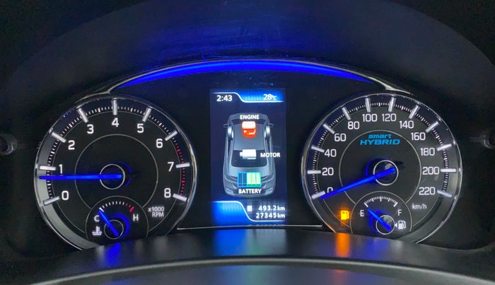 2020 Maruti Ciaz ALPHA 1.5 SHVS PETROL, Petrol, Manual, 27,344 km, Odometer Image