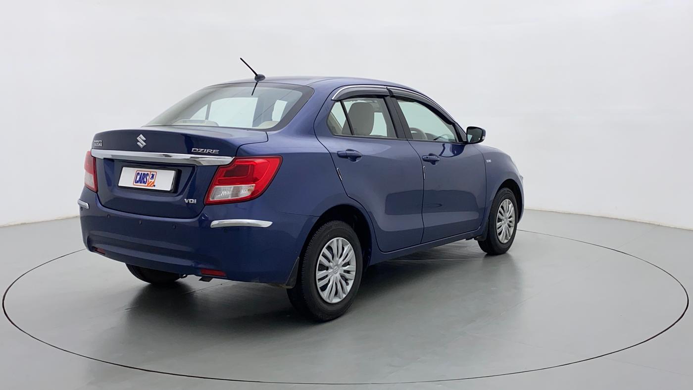 2017 Maruti Dzire VDI, Diesel, Manual, 42,829 km, Right Back Diagonal