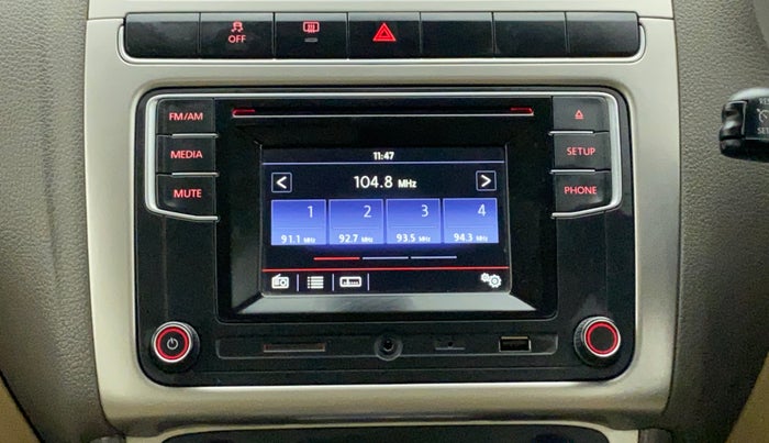 2017 Volkswagen Vento HIGHLINE PLUS 1.2 AT 16 ALLOY, Petrol, Automatic, 95,879 km, Infotainment System