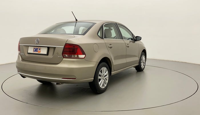 2017 Volkswagen Vento HIGHLINE PLUS 1.2 AT 16 ALLOY, Petrol, Automatic, 95,879 km, Right Back Diagonal