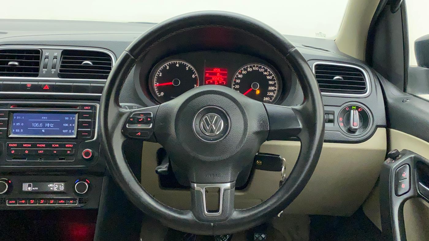2013 Volkswagen Polo HIGHLINE1.2L, Petrol, Manual, 65,618 km, Steering Wheel Close Up