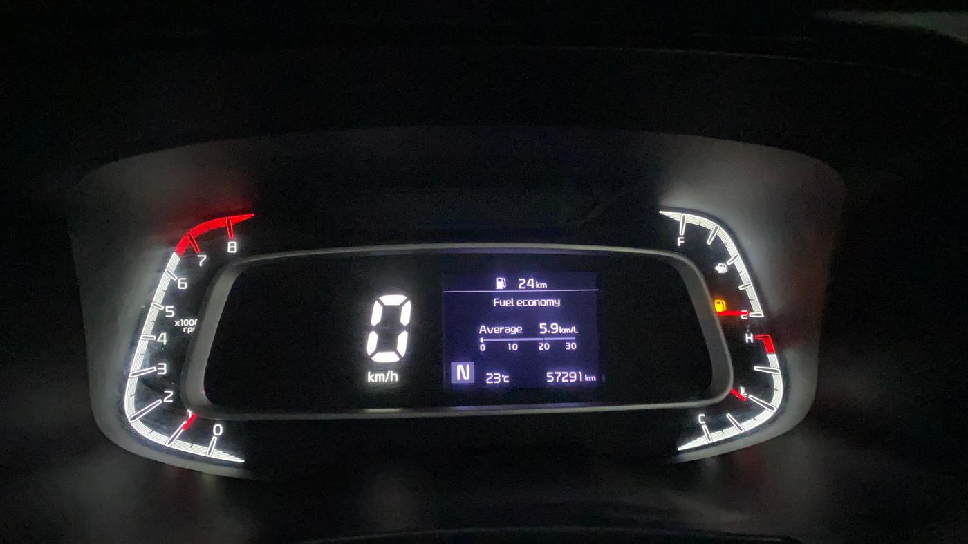 2021 KIA SONET HTX 1.0 IMT, Petrol, Manual, 57,281 km, Odometer Image
