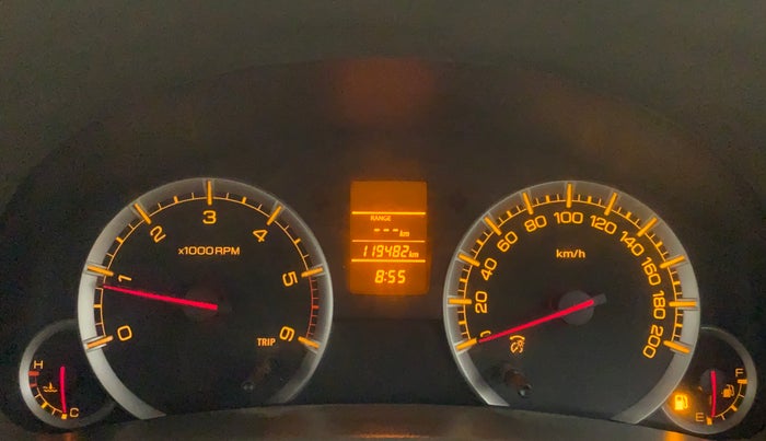 2012 Maruti Ertiga VDI, Diesel, Manual, 1,19,557 km, Odometer Image