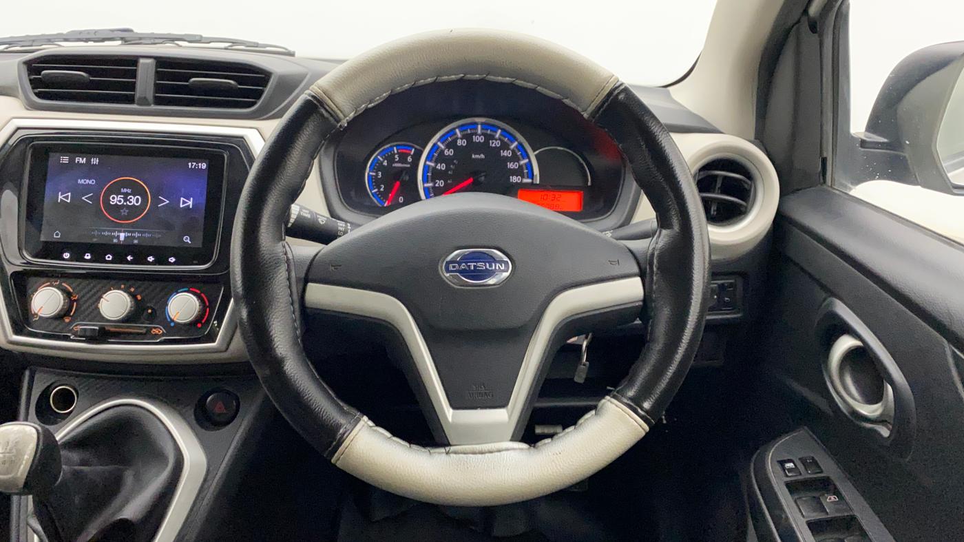 2019 Datsun Go Plus T(O), CNG, Manual, 26,897 km, Steering Wheel Close Up