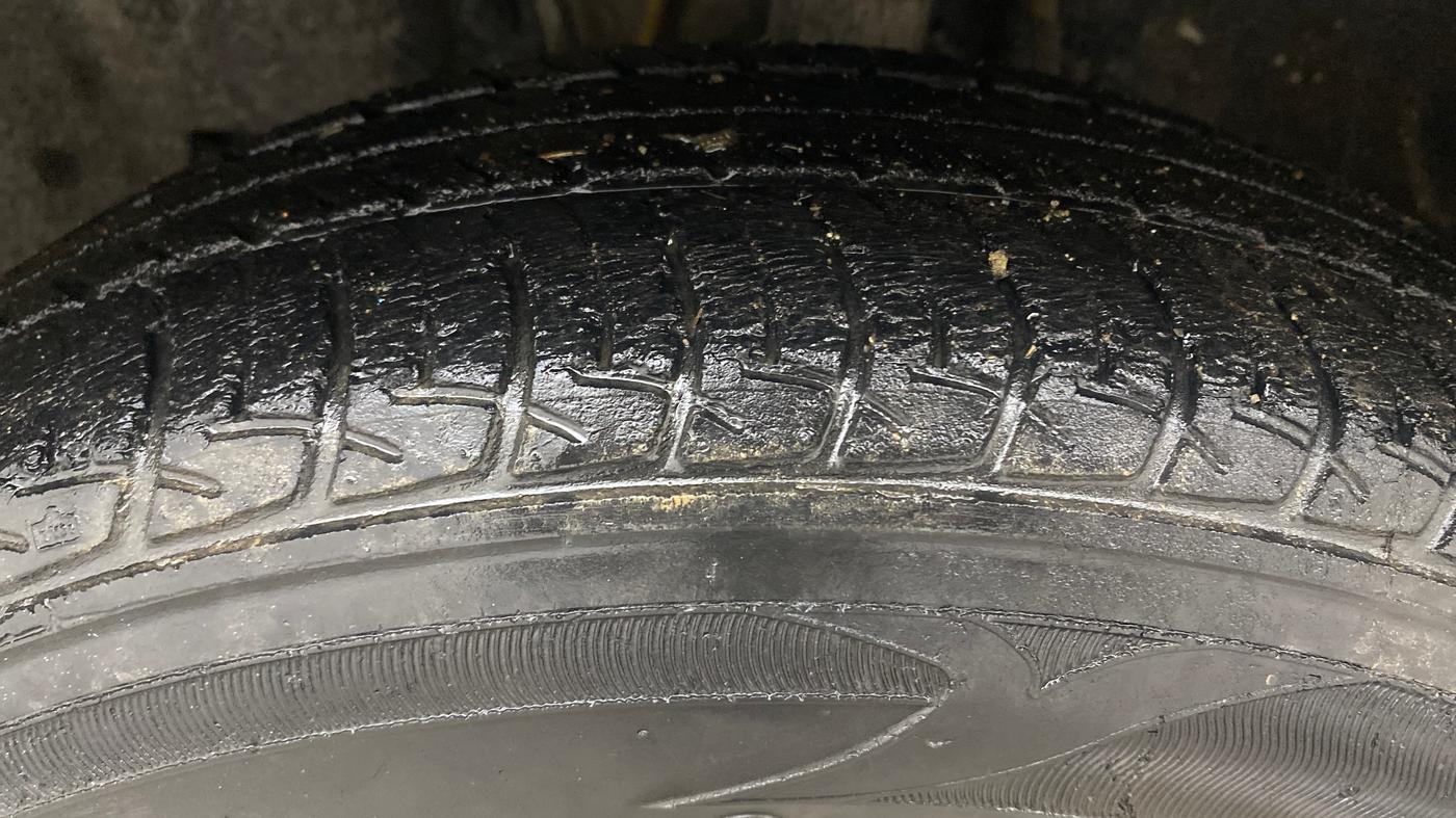 2018 Datsun Go Plus A(O), Petrol, Manual, 55,781 km, Left Front Tyre Tread