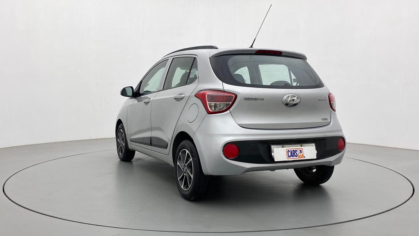 2017 Hyundai Grand i10 SPORTZ (O) AT 1.2 KAPPA VTVT, Petrol, Automatic, 84,169 km, Left Back Diagonal
