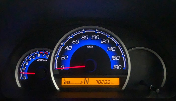 2017 Maruti Wagon R 1.0 VXI AMT, Petrol, Automatic, 78,451 km, Odometer Image