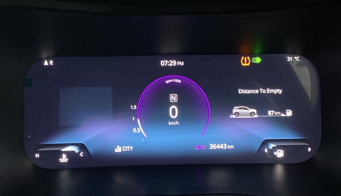 2023 Tata NEXON FEARLESS + SUNROOF DCA DUAL TONE 1.2 PETROL, Petrol, Automatic, 36,407 km, Odometer Image