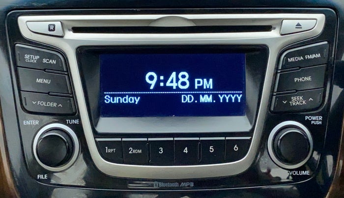 2015 Hyundai Verna FLUIDIC 4S 1.6 VTVT S(O), Petrol, Manual, 56,885 km, Infotainment System